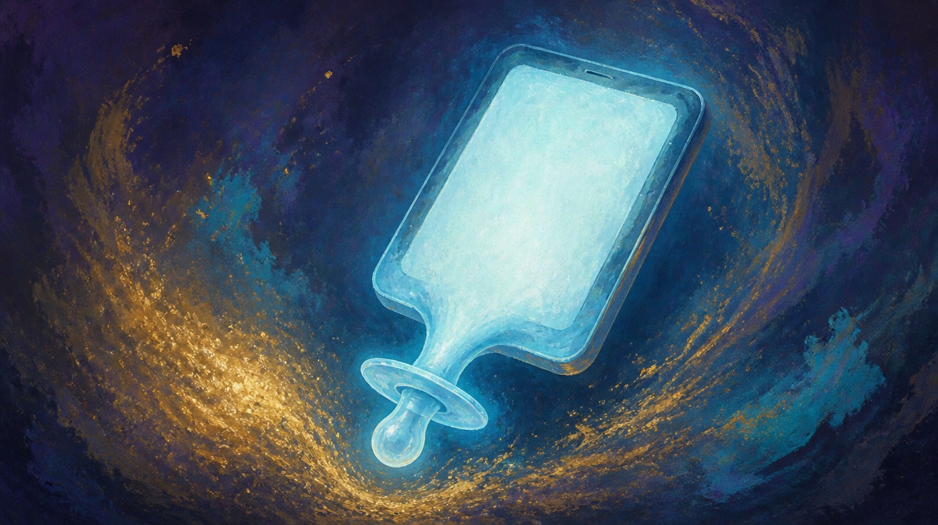 The Digital Pacifier Is the Part That Actually Matters